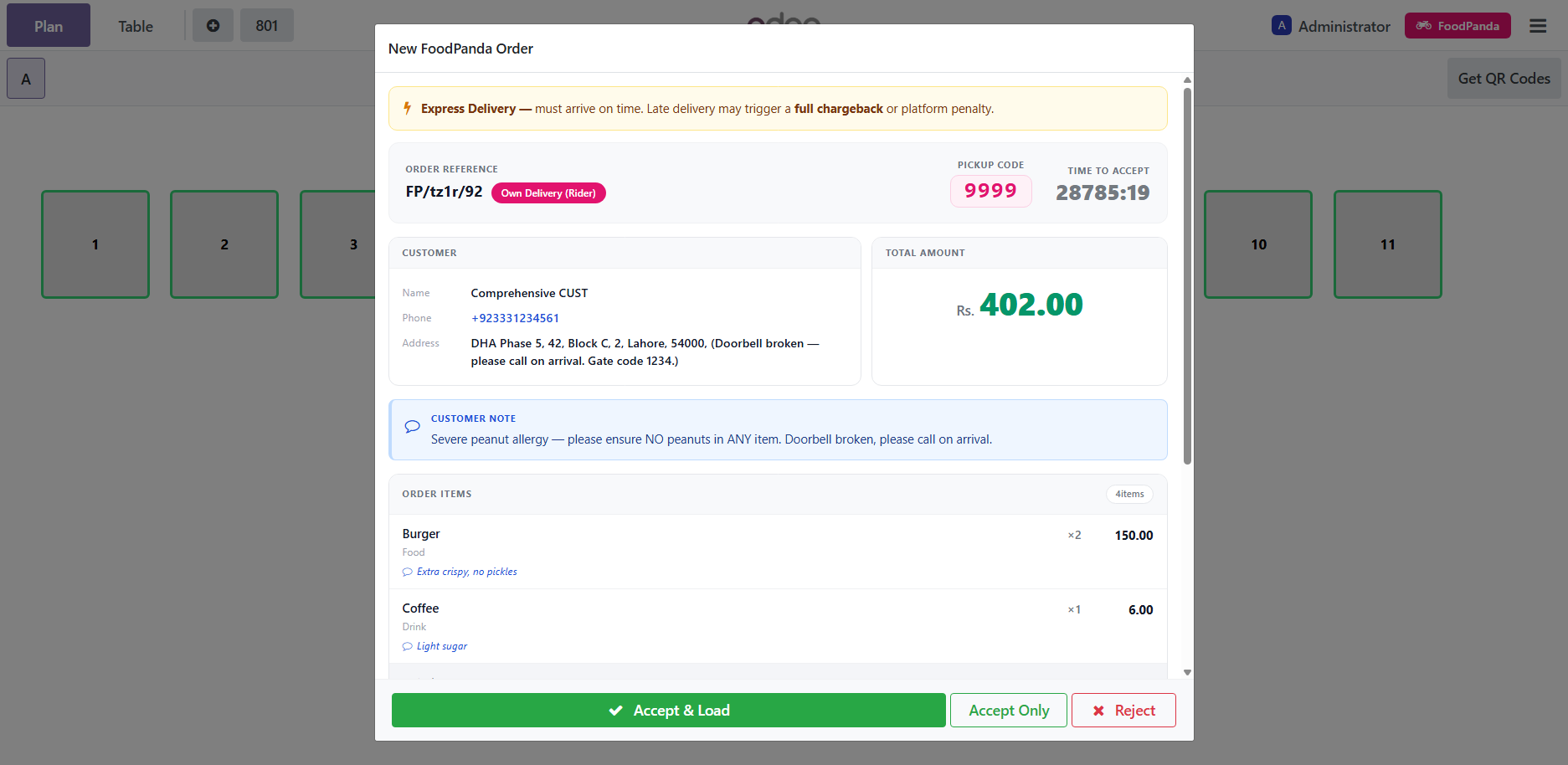 Order Notification