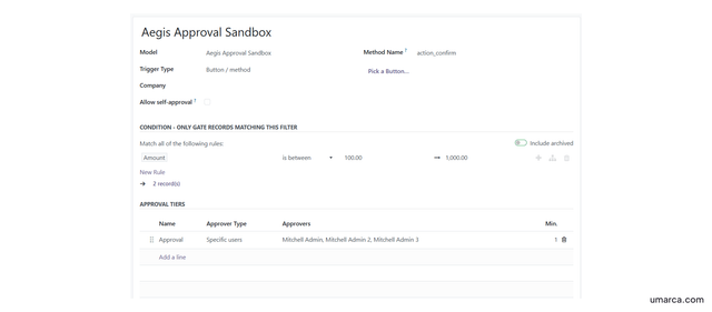 Approvals Settings